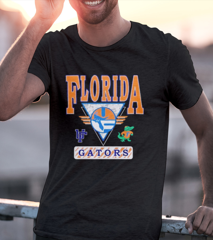 Florida Gators Vintage Retro Triangle LF Gator T-Shirt