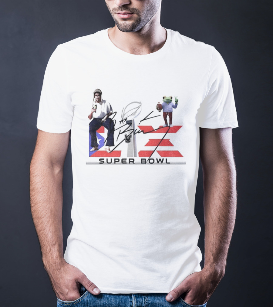 Benito Super Bowl Funny Signature With Frog And Acoustic Guitar T-Shirt