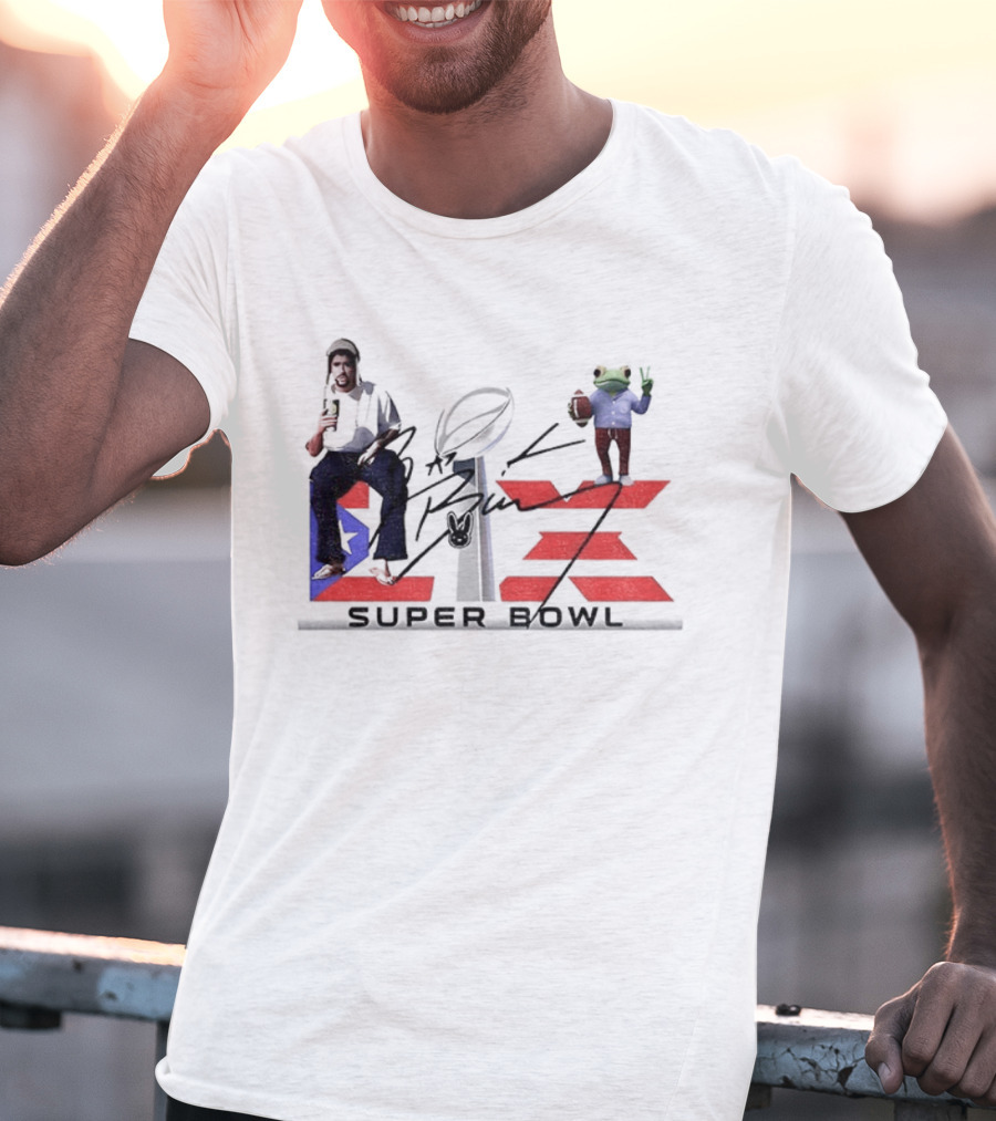 Benito Super Bowl Funny Signature With Frog And Acoustic Guitar T-Shirt