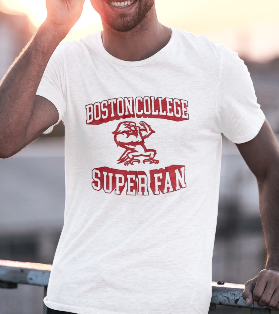 Boston College Eagles Super Fan Fierce Mascot T-Shirt
