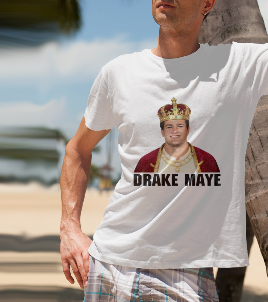 Drake Maye King Black Series New England Patriots NFL Football 2025 T-Shirt