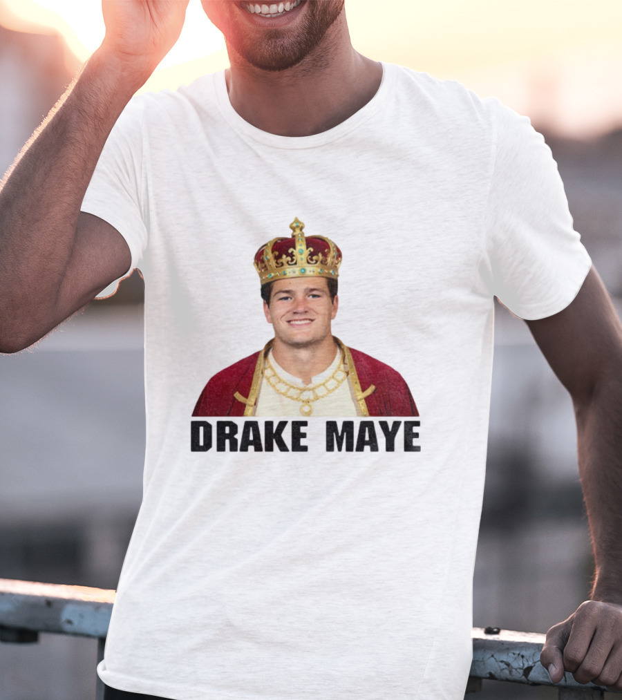 Drake Maye King Black Series New England Patriots NFL Football 2025 T-Shirt