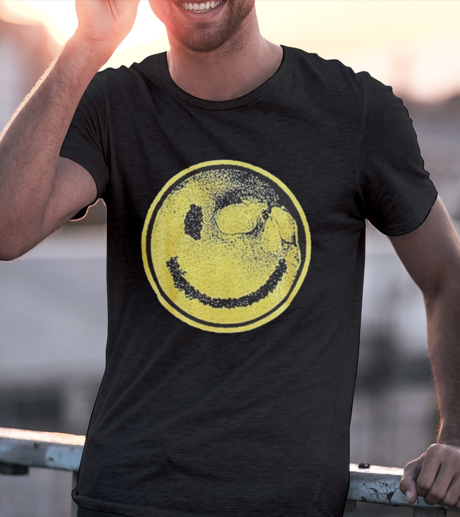 Against Me! Mandatory Happiness Yellow Smiley Face T-Shirt