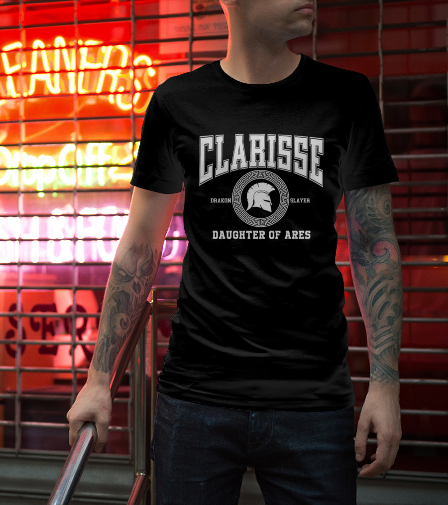 Clarisse Daughter Of Ares Battle Ready Spartan Helmet T-Shirt