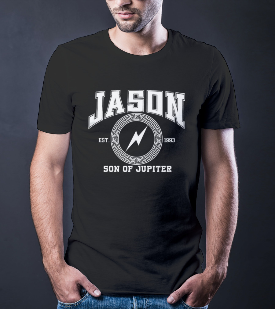 Jason Son Of Jupiter Lightning Logo Est 1985 T-Shirt