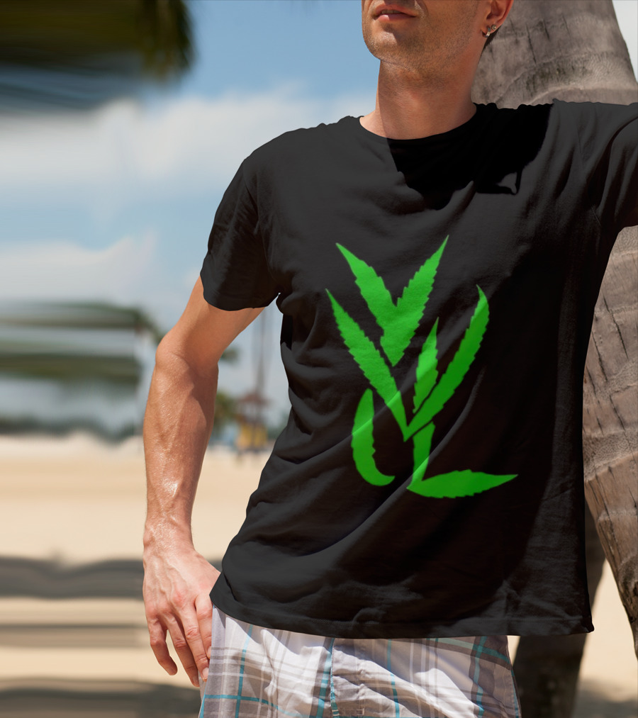 Leaves Green YVL Nature-Inspired Concept T-Shirt