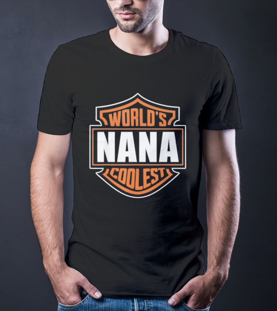 World’s Coolest Nana Matching Family Reunion Emblem T-Shirt
