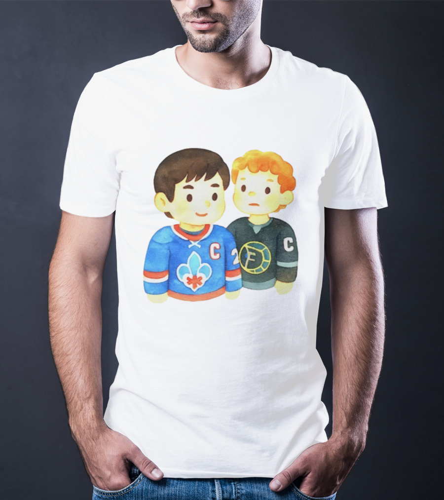 Ilya Rozanov Shane Hollander Chibi Hockey Rivalry Fan Art T-Shirt
