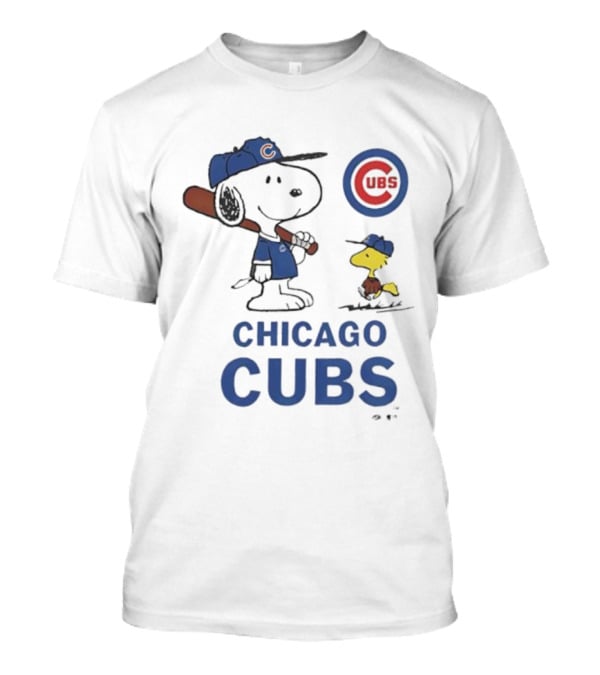 Peanuts Snoopy Woodstock Chicago Cubs Toddler Baseball C Cap T-Shirt