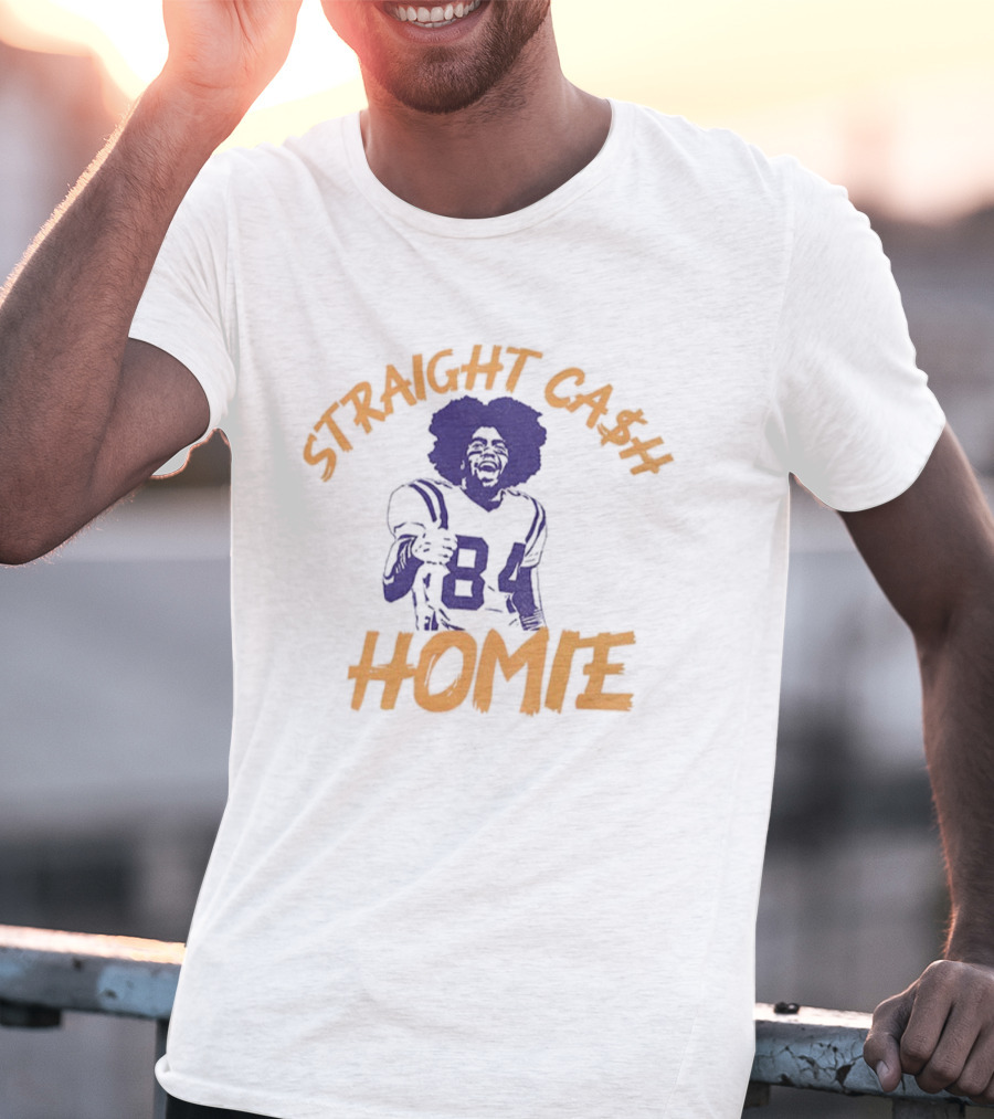 Randy Moss 84 Straight Cash Homie Minnesota Football T-Shirt