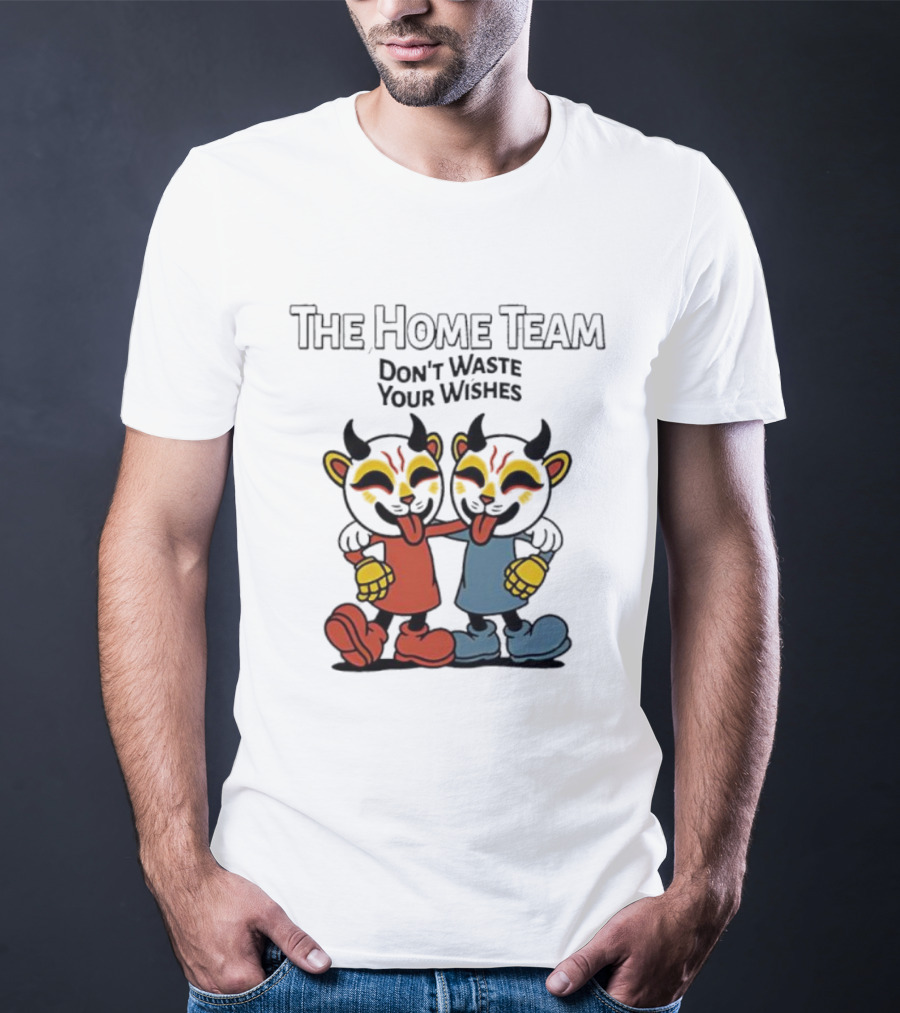 The Home Team Don’t Waste Your Wishes Album Playful Characters T-Shirt