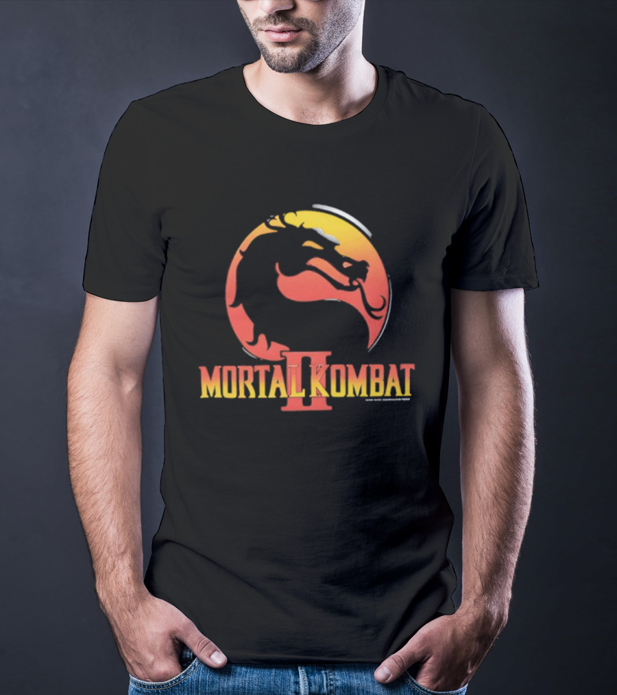 Cary Hiroyuki Tagawa Mortal Kombat II Dragon Logo T-Shirt