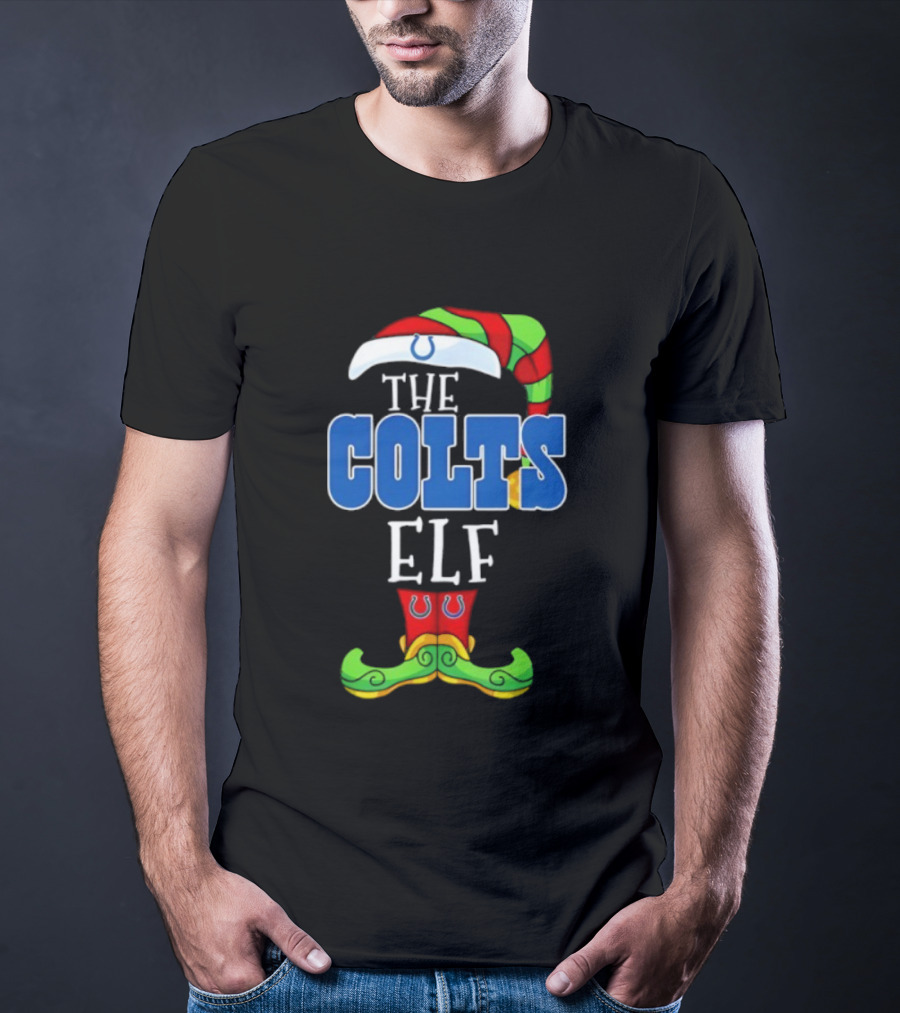The Colts ELF Christmas Indianapolis Holiday Apparel T-Shirt