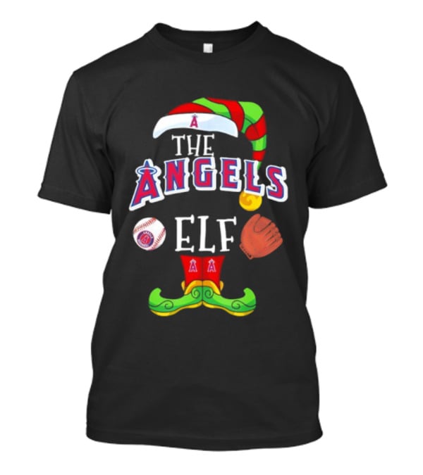 Los Angeles Angels The Elf Christmas Baseball Holiday T-Shirt