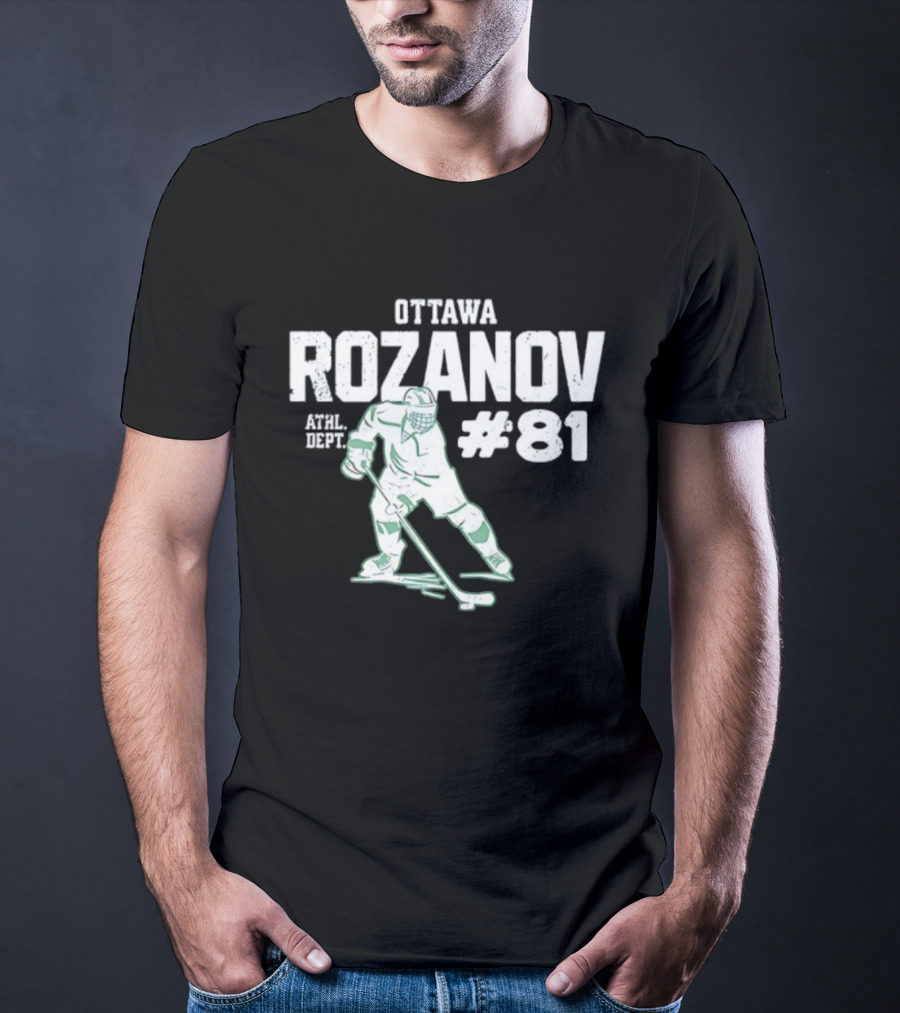 Ottawa Rozanov 81 Athl Dept Ice Hockey Player T-Shirt