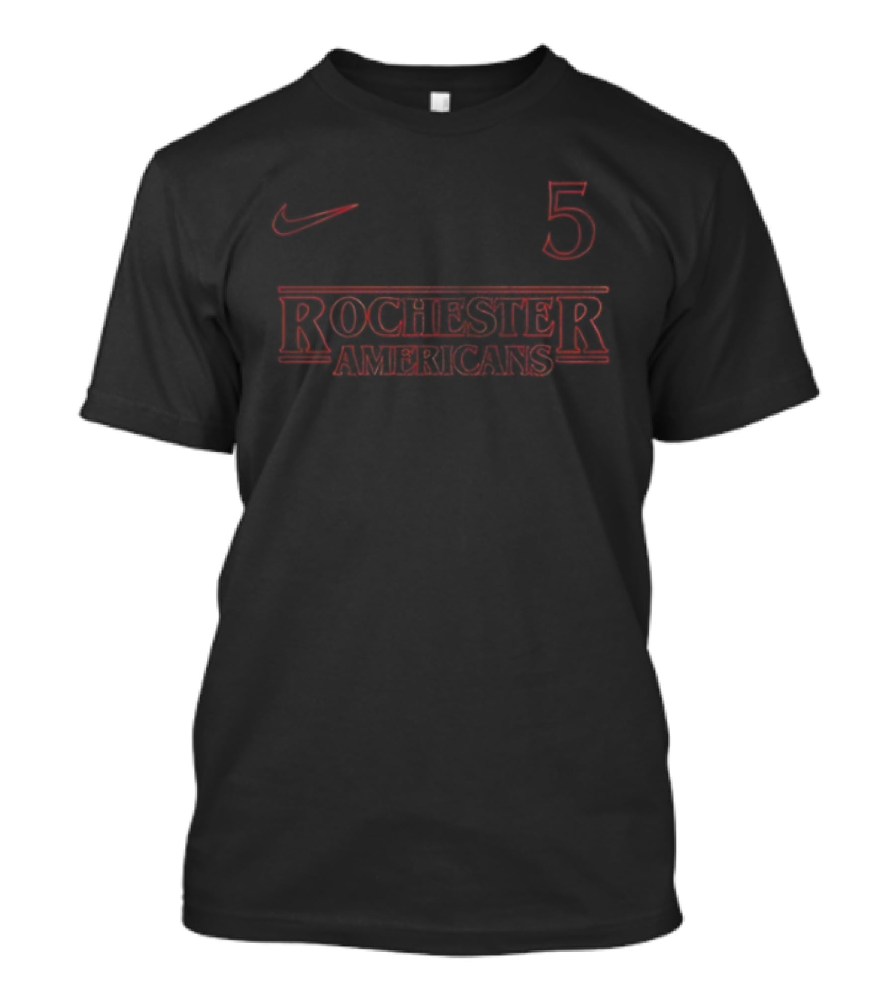 Rochester Americans Stranger Things Collaboration Season 5 Nike T-Shirt