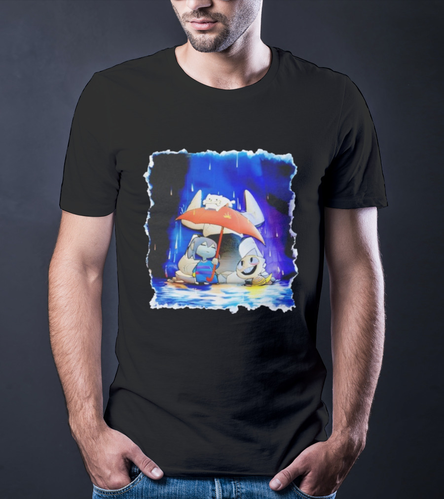 Undertale X Square Enix Crossover With Echoes Beneath Iconic Characters T-Shirt