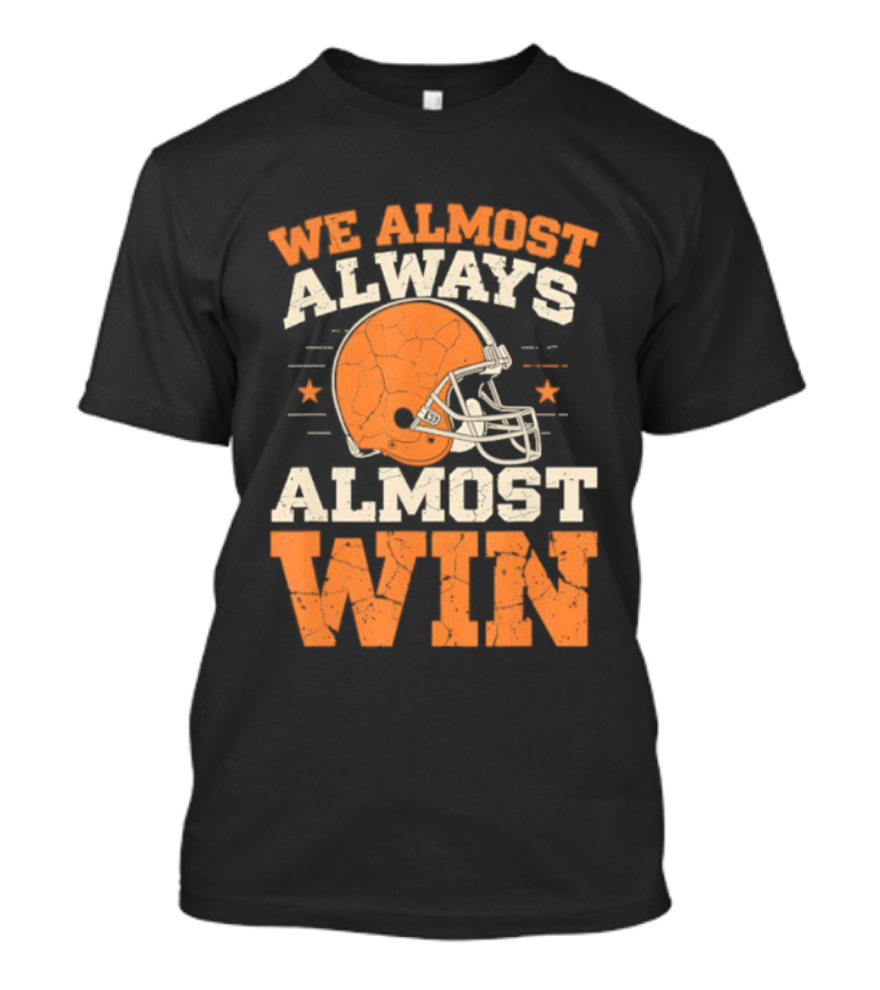 We Almost Always Almost Win Football Retro Helmet Stars T-Shirt