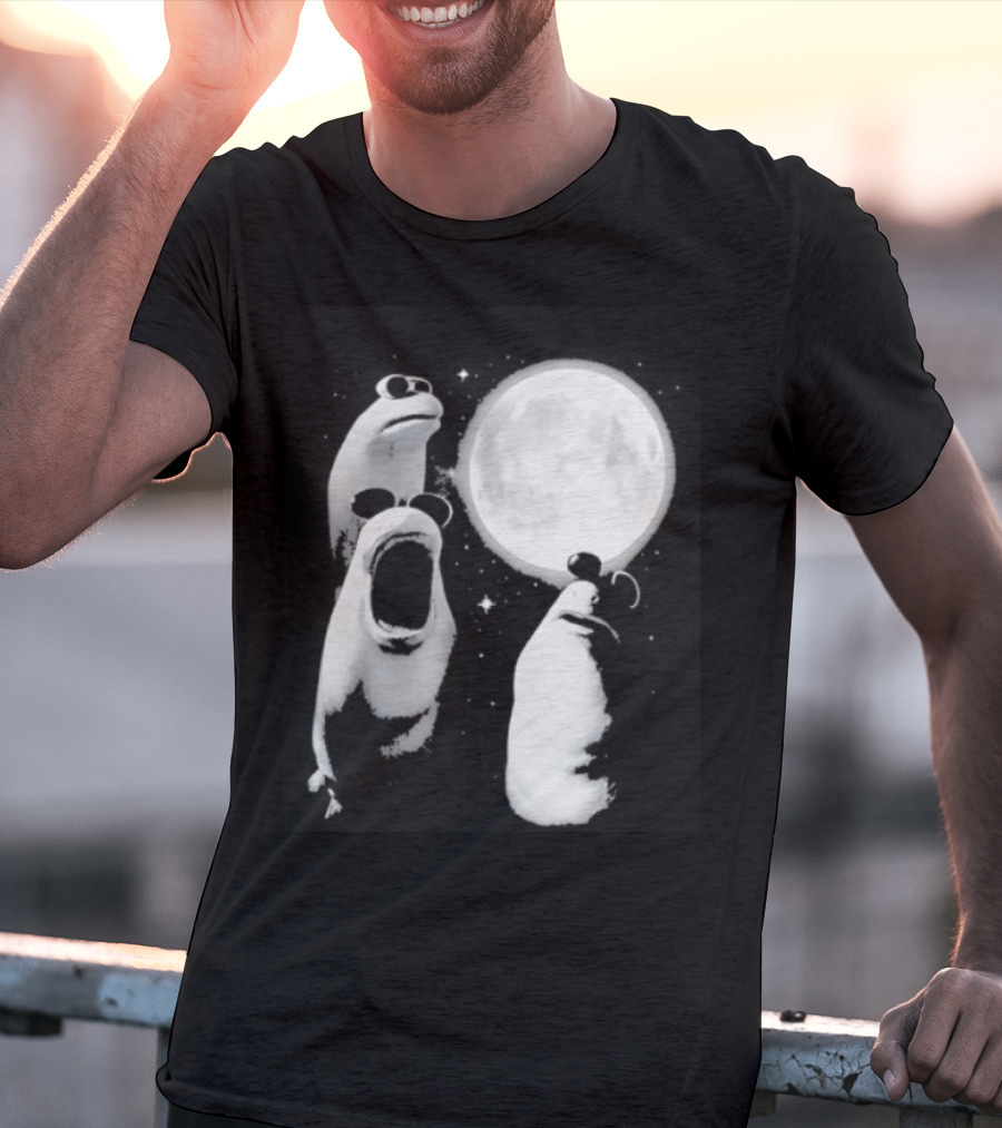 Three Marcus The Worm Moon Fantasy Celestial Scene T-Shirt