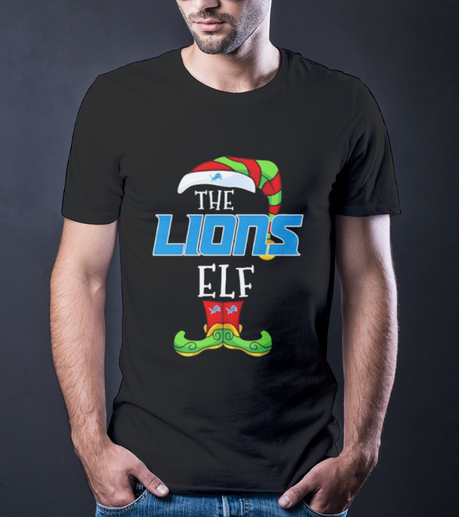 THE LIONS ELF Christmas Detroit Lions T-Shirt