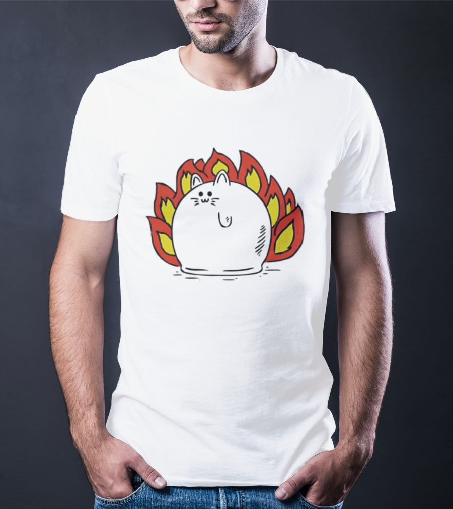 Plankton Muffin Surrounded By Flames T-Shirt