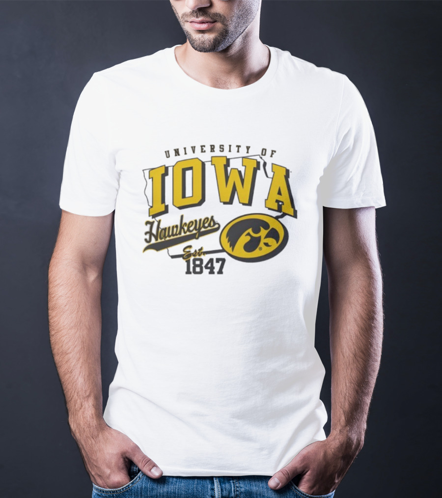 University Of Iowa Hawkeyes Est 1847 T-Shirt