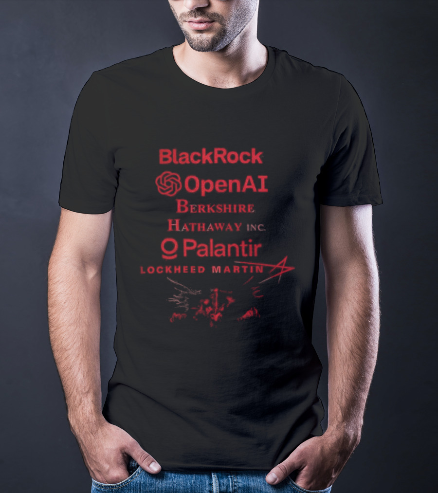BlackRock OpenAI Berkshire Hathaway Inc Palantir Lockheed Martin Collaboration T-Shirt