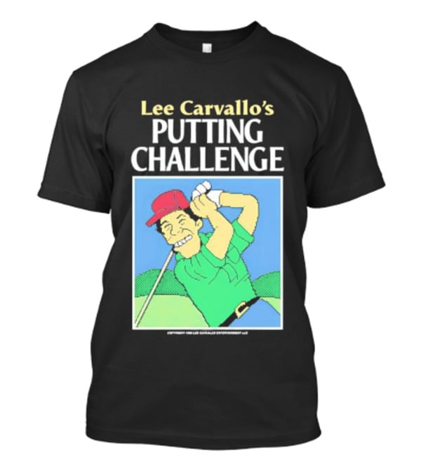 Lee Carvallo's Putting Challenge Retro Golfing Game Nostalgia T-Shirt