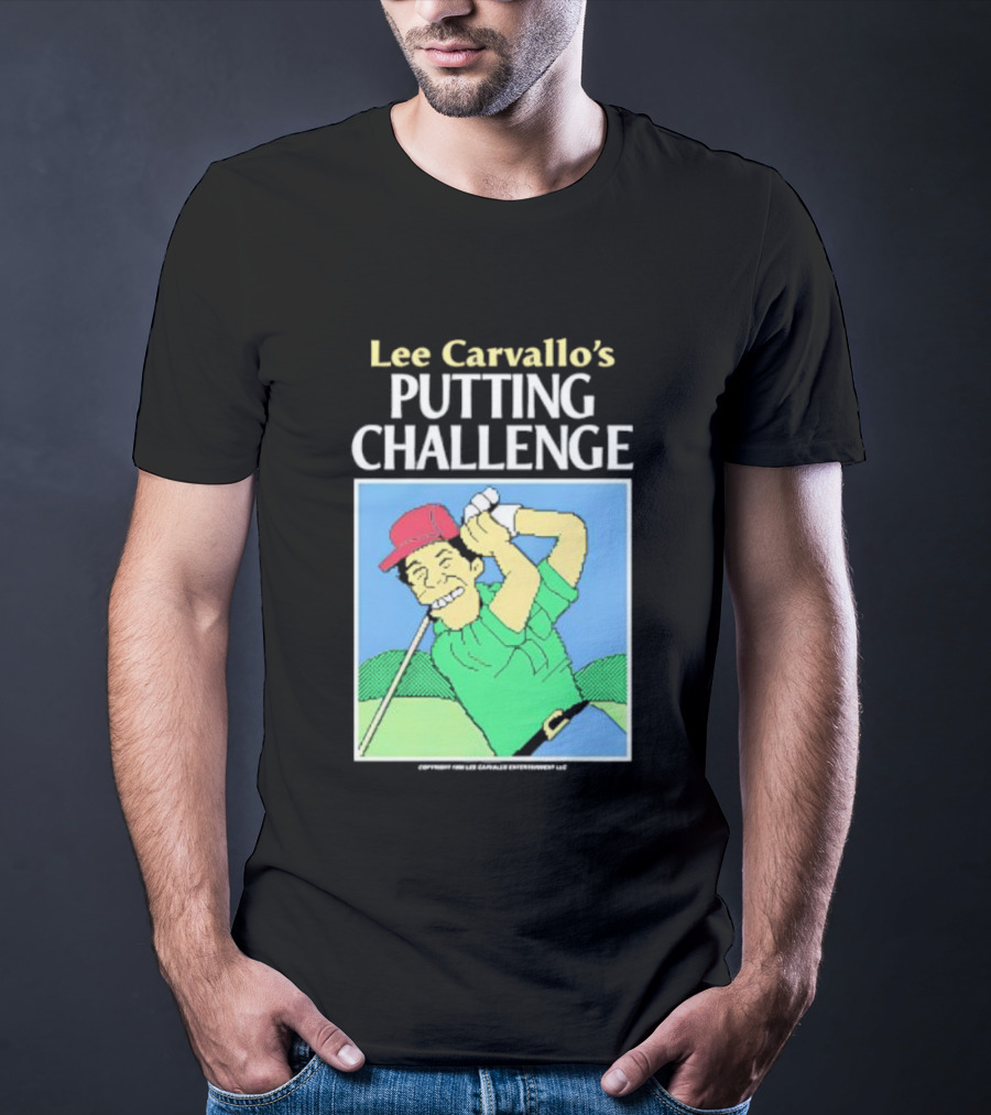 Lee Carvallo's Putting Challenge Retro Golfing Game Nostalgia T-Shirt