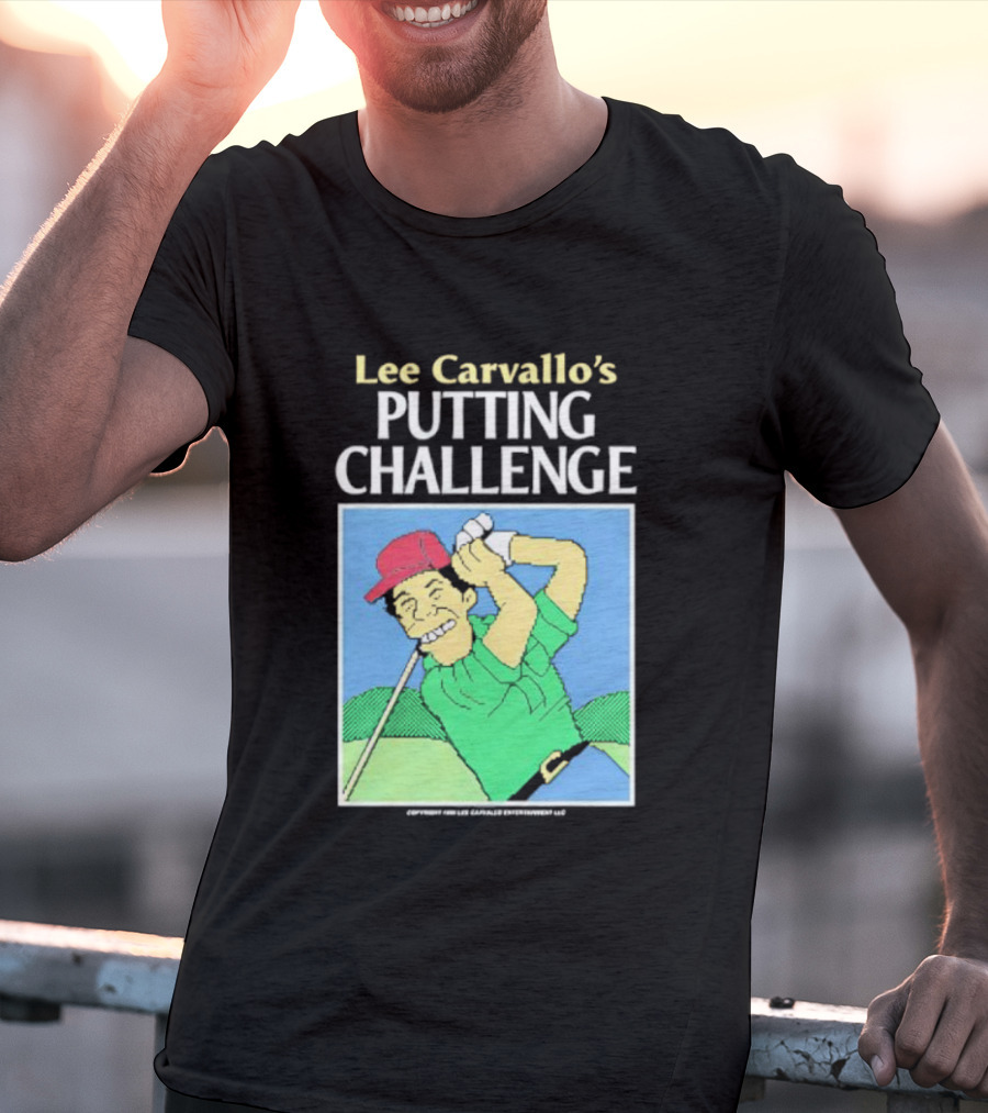 Lee Carvallo's Putting Challenge Retro Golfing Game Nostalgia T-Shirt