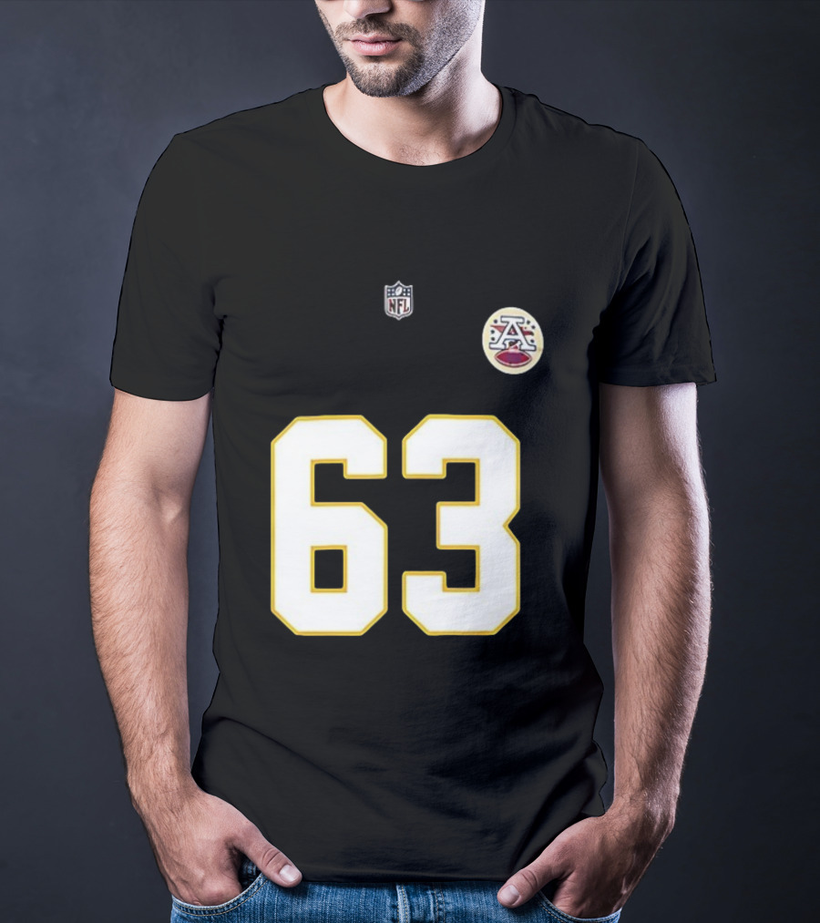 Kansas City Chiefs Bill Maas 63 NFL Team Number Signature T-Shirt