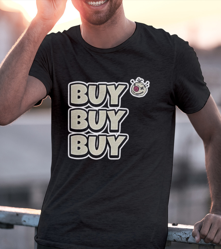 BUY BUY BUY Voodoo Token Eye Design T-Shirt