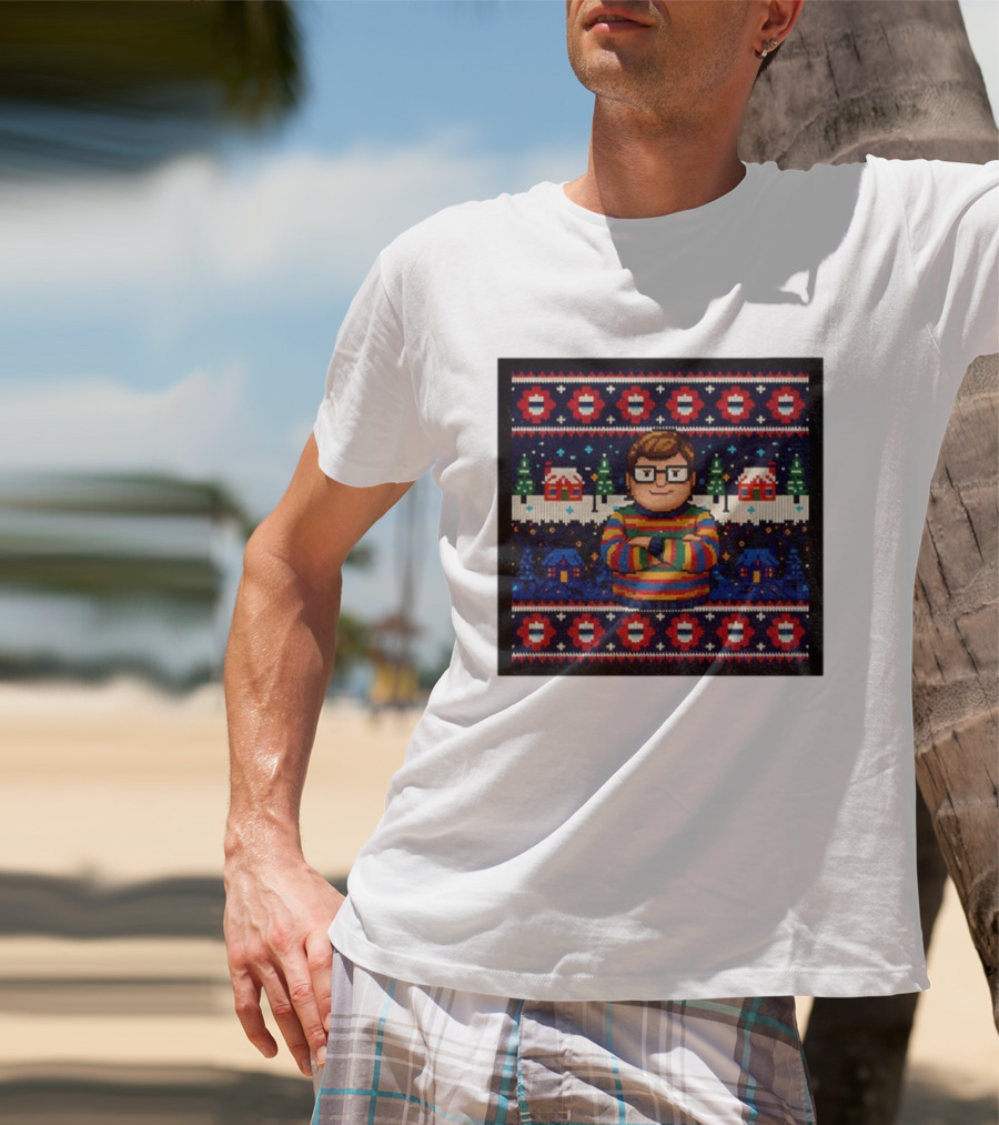 Delightful Derek 8Bit Christmas Sweater Stranger Things Decor Sweater T-Shirt