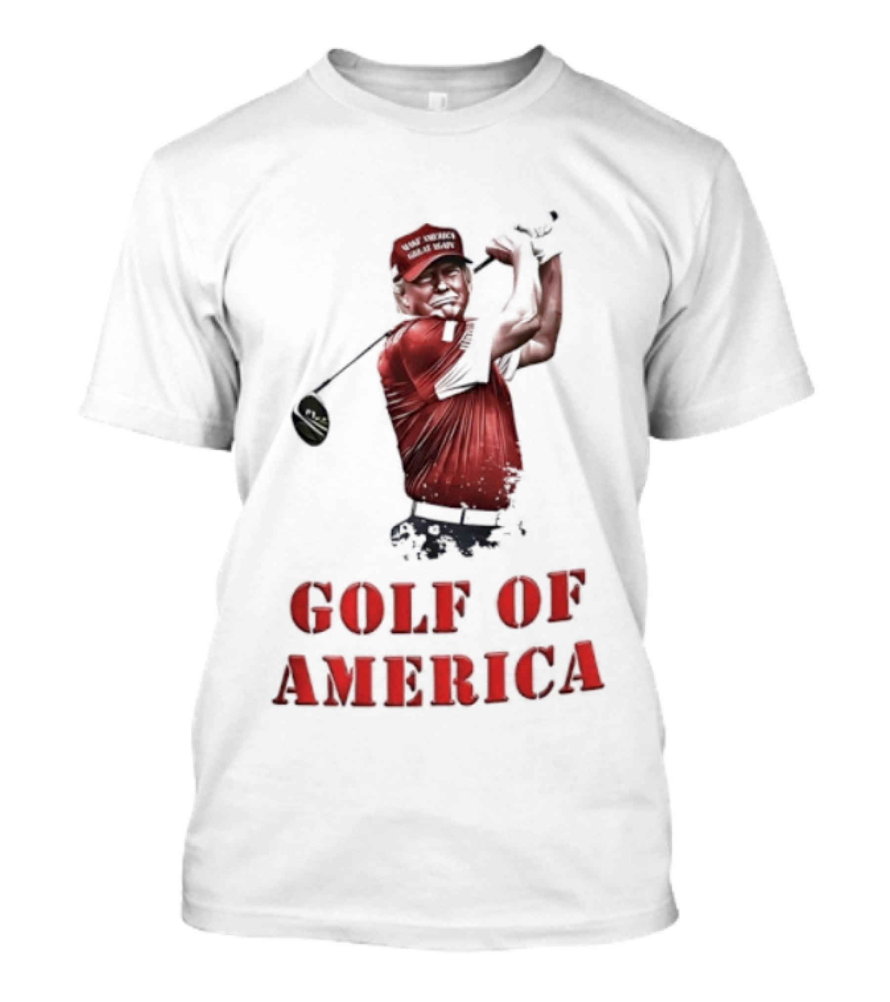 Donald Trump Make America Great Again Golf Of America Bright T-Shirt