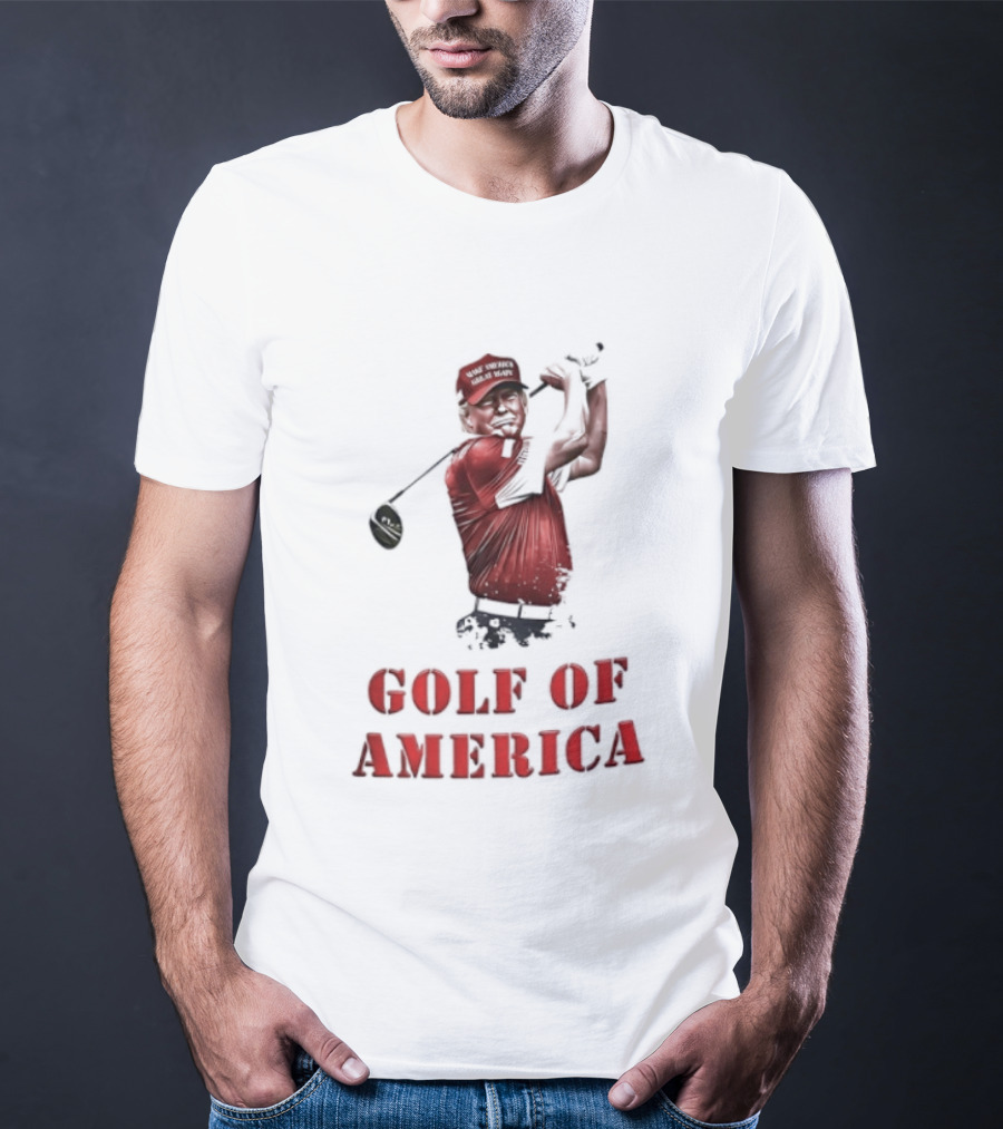 Donald Trump Make America Great Again Golf Of America Bright T-Shirt