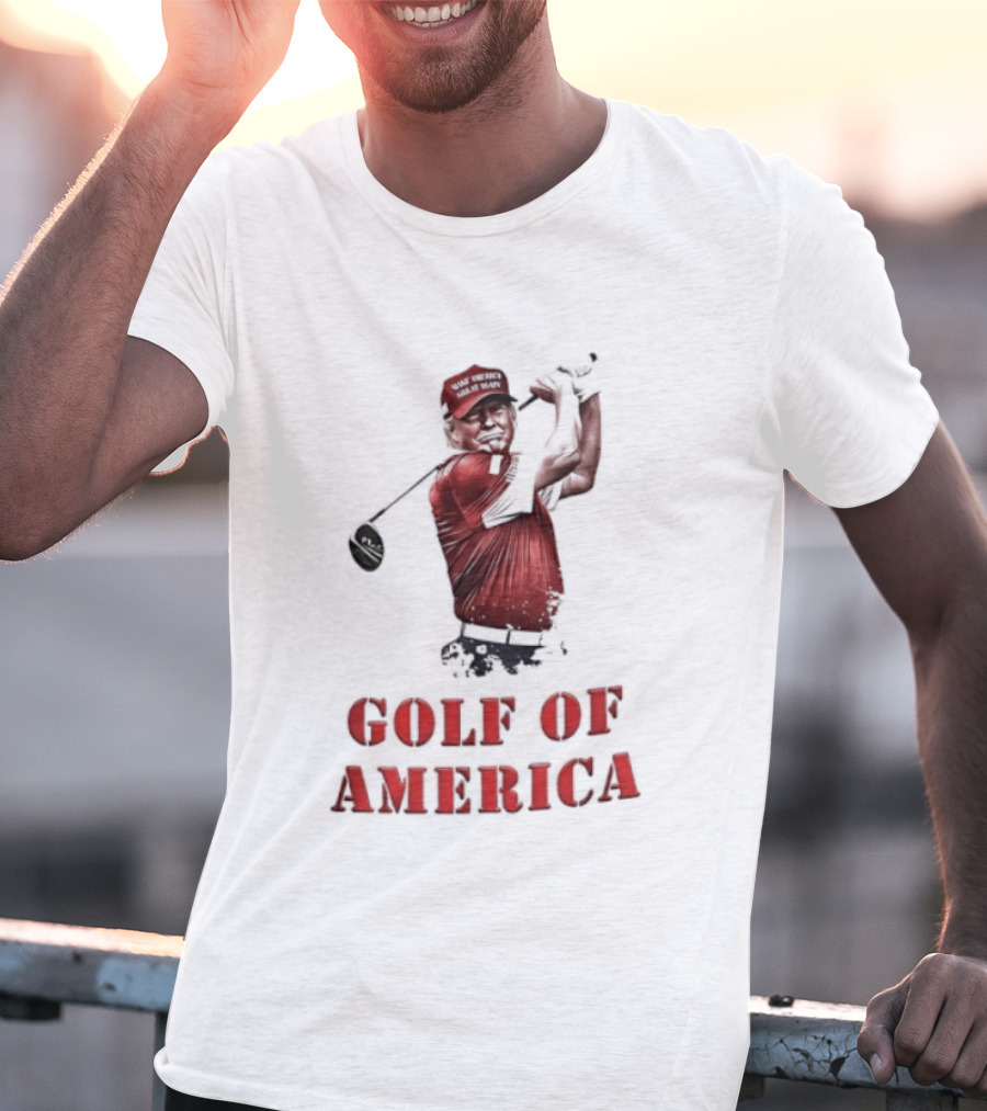 Donald Trump Make America Great Again Golf Of America Bright T-Shirt