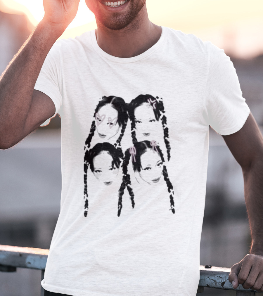 Sailorr Tour Ma Vie 2025 Heart Glasses And Bow Faces T-Shirt