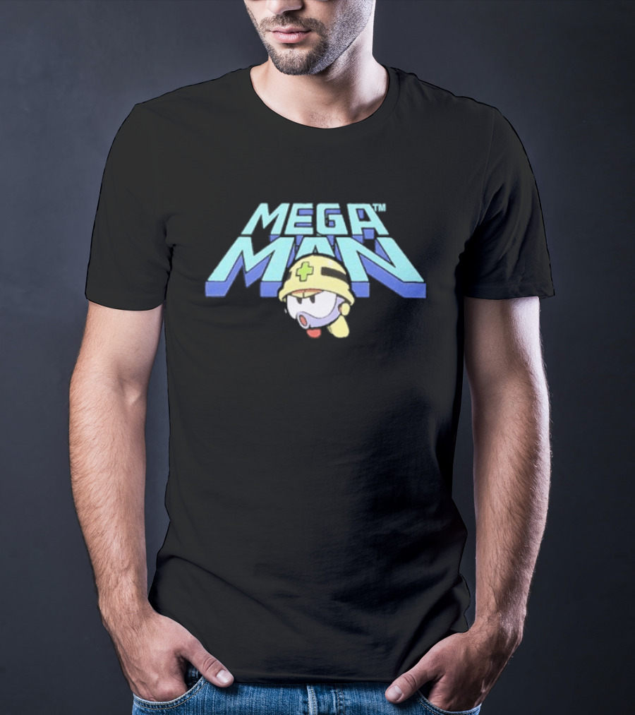 Mega Man Met Enemy Character Art Rsvlts Collection T-Shirt
