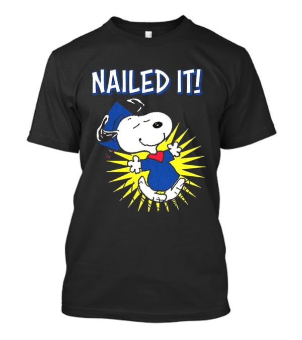 Congratulations Snoopy Nailed It Graduation Celebration T-Shirt