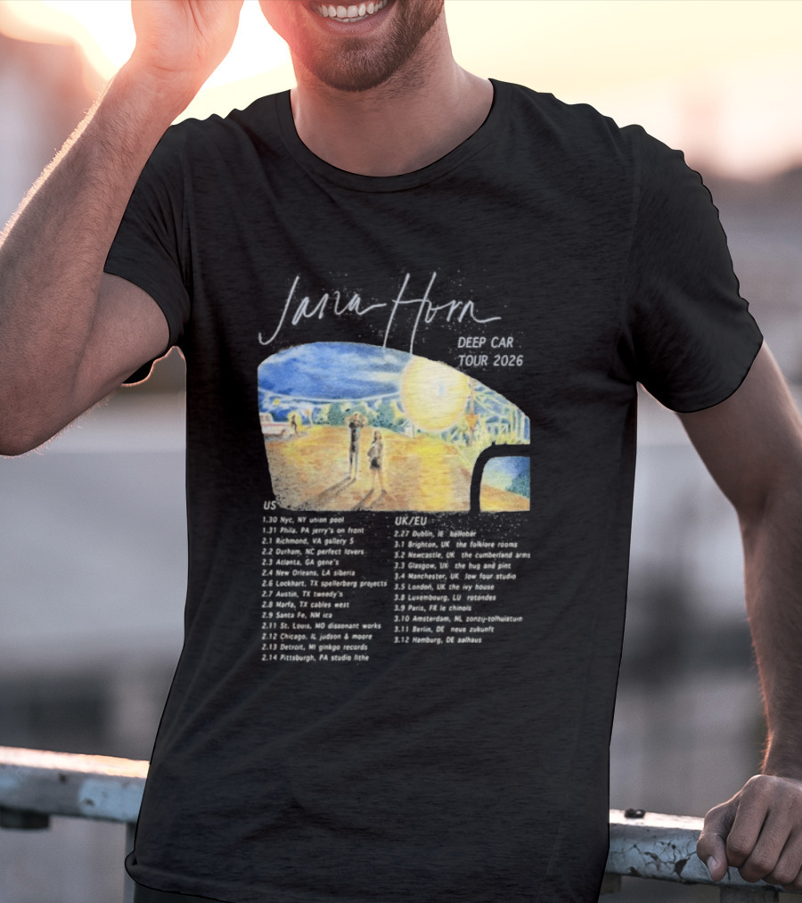 Jana Horn Deep Car Tour 2026 Dates Texas Sun T-Shirt