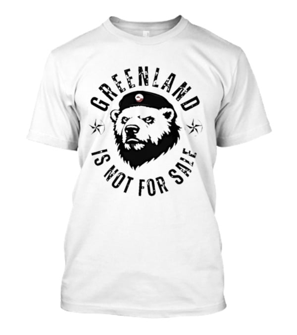 Greenland Is Not For Sale Bear Wearing Beret T-Shirt