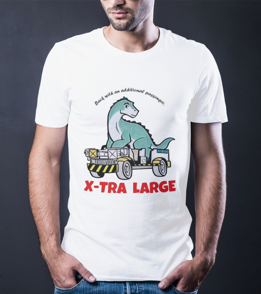 X Tra Large Dinosaur Back With An Additional Passenger T-Shirt