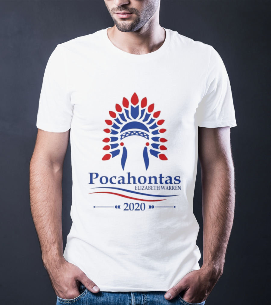 Pocahontas Elizabeth Warren 2020 Headdress T-Shirt