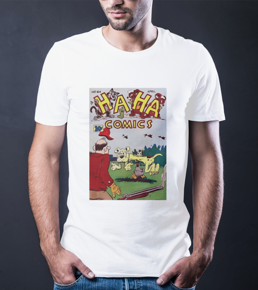 Ha Ha Comics No 64 April 10 Cent Vintage Cover T-Shirt