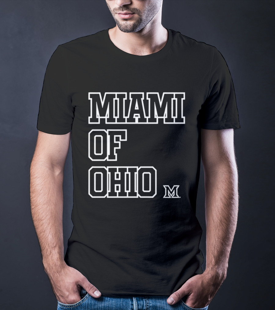Miami RedHawks Miami Of Ohio M Logo XXL T-Shirt