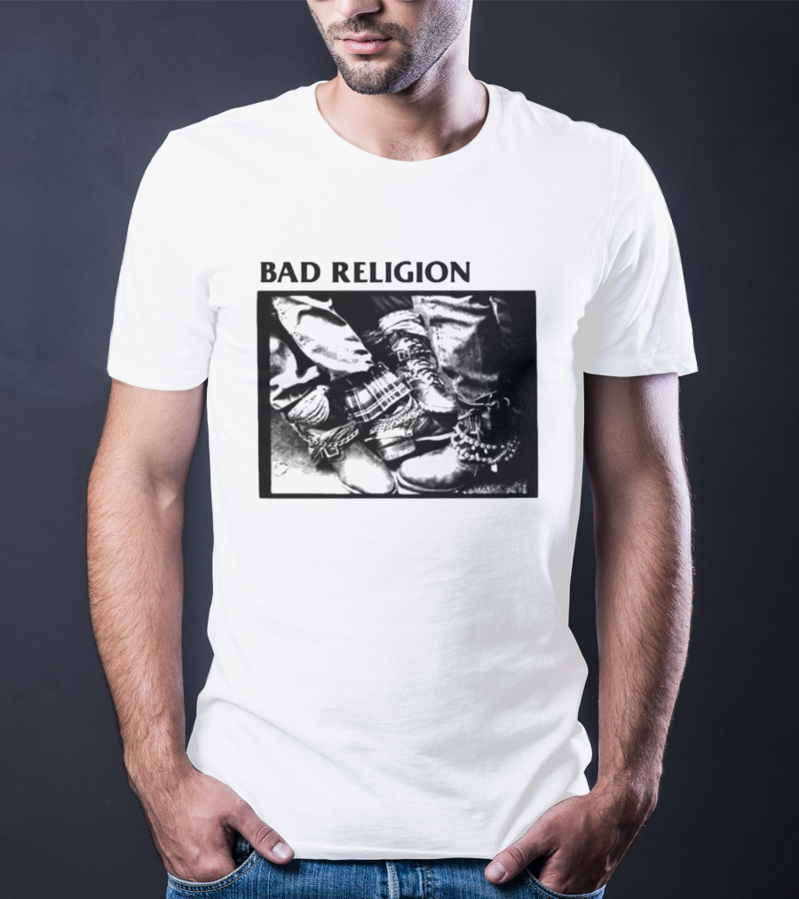 Bad Religion 80 85 Tour Punk Boots Denim Chains 2026 T-Shirt