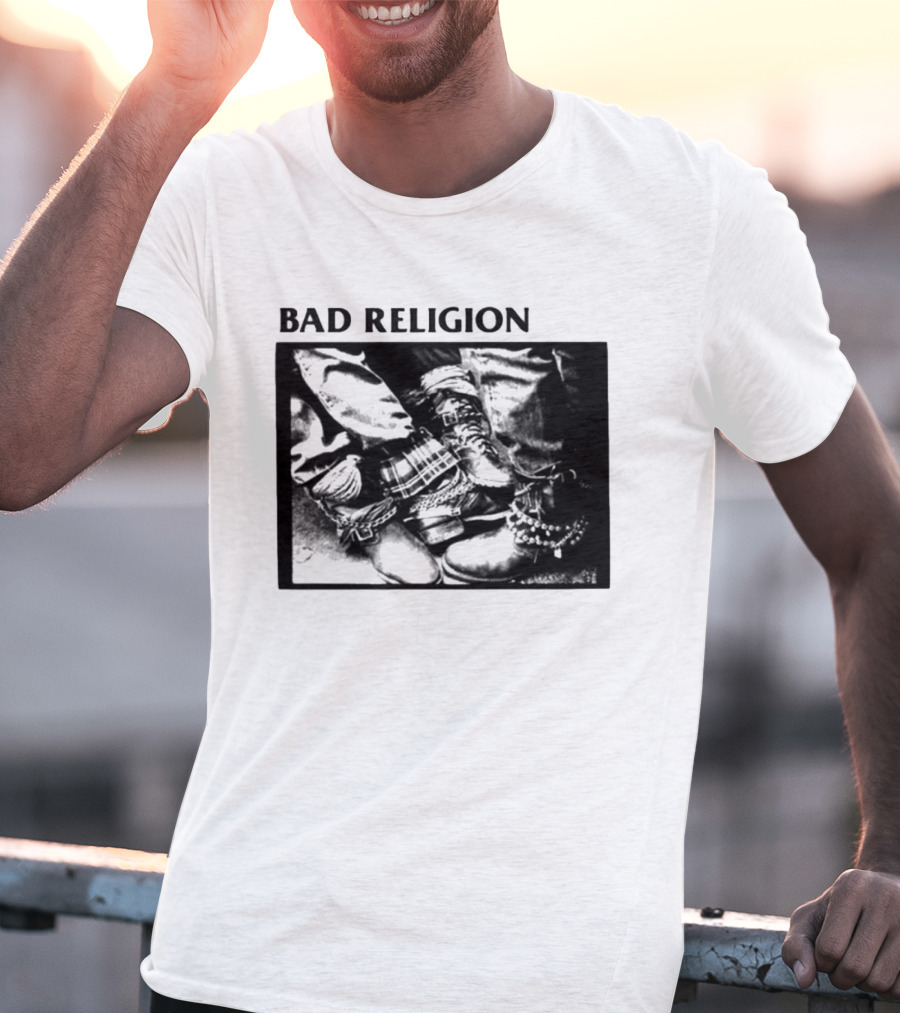 Bad Religion 80 85 Tour Punk Boots Denim Chains 2026 T-Shirt
