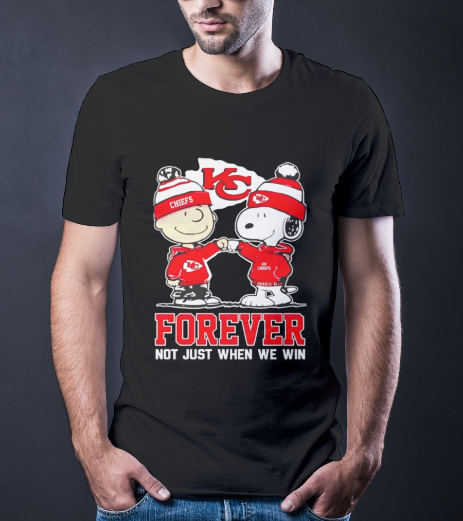 Peanut Snoopy Charlie Brown KC Chiefs Forever Not Just When We Win T-Shirt