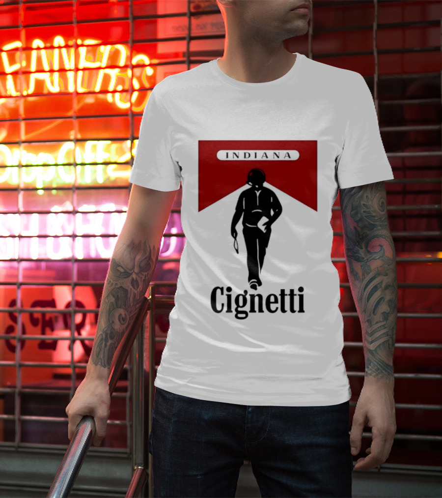 Indiana Cignetti Coach Marlboro Cigarette T-Shirt