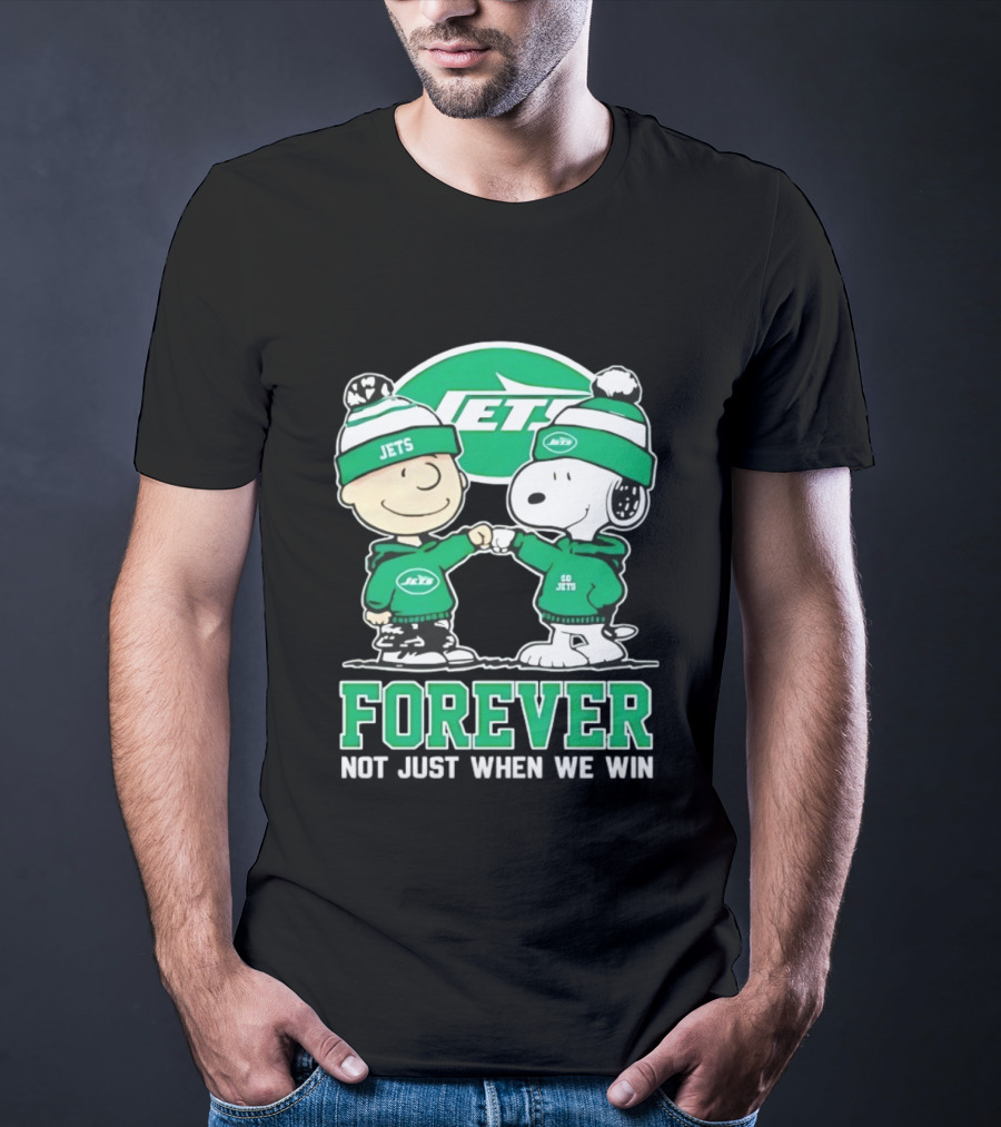 Peanuts Snoopy Charlie Brown Jets Forever Not Just When We Win T-Shirt